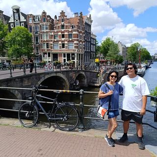 Guests with Dennis in the Dutch countryside near Amsterdam